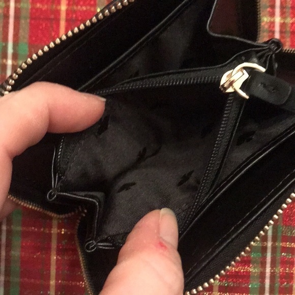 Brand New Kate Spade Dani Black Genuine Leather Patterson Drive Zippered Wallet - Picture 10 of 12